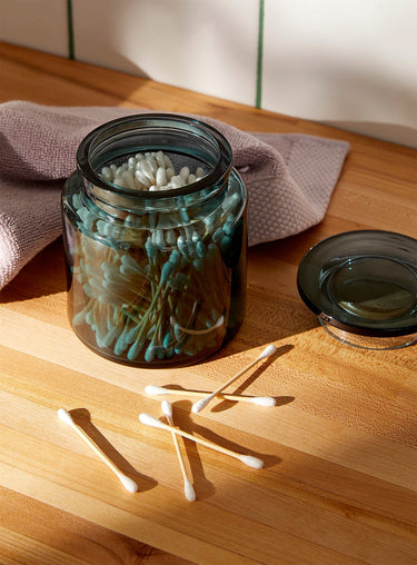 Translucent glass jar